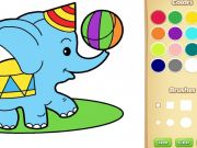 Spel Eenvoudig dierlijk kleurboek voor kinderen online