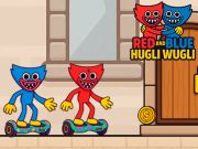 Spel Rode en blauwe hugli wugli online