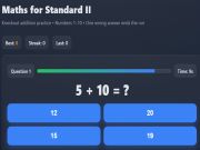 Spel Wiskunde voor standaard II online