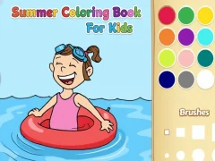 Spel Zomer kleurboek voor kinderen online Spel Zomer kleurboek voor kinderen online