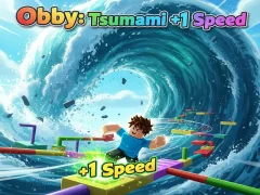 Spel Obby: Tsunami +1 snelheid online