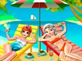 Spel Elsa en Anna Strand Selfie online
