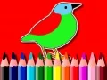 Spel Terug naar school: Vogels kleurboek online