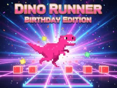 Spel Dino Runner verjaardagseditie online