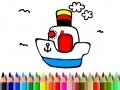 Spel Terug naar school: Boot Kleuren online Spel Terug naar school: Boot Kleuren online