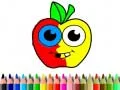 Spel Terug naar school: Appel kleurboek online Spel Terug naar school: Appel kleurboek online