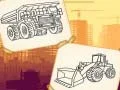 Spel Kleurplaat Bouwauto's online