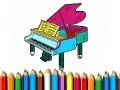 Spel Terug naar school: Piano kleurboek online Spel Terug naar school: Piano kleurboek online