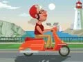 Spel Kleurplaat Stads Scooter Rit online