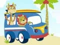 Spel Schattige Dieren Met Auto's: Zoek de Verschillen online