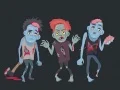 Spel Zombies en Skeletten Kleurboek online