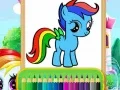 Spel Wonder Pony Kleurboek online Spel Wonder Pony Kleurboek online