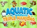 Spel Aquatisch Drievoud Mahjong online