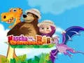 Spel Masha en de Beer: Dinosaurus online Spel Masha en de Beer: Dinosaurus online