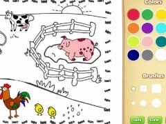 Spel Farming kleurboek voor kinderen online
