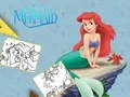 Spel Kleurboek De Kleine Zeemeermin online Spel Kleurboek De Kleine Zeemeermin online