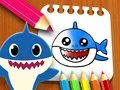 Spel Baby Shark Kleurenboek online
