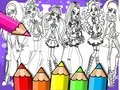 Spel Monster High Kleurboek online Spel Monster High Kleurboek online