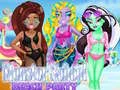 Spel Monster School Strandfeest online