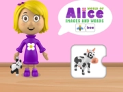 Spel De Wereld van Alice Beelden en Woorden online