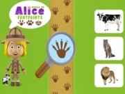 Spel Wereld van Alice Voetafdrukken online