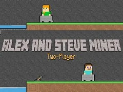 Spel Alex en Steve: Mijnwerker voor Twee Spelers online