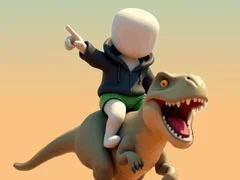 Spel Stickman. Dinosaurus Arena online