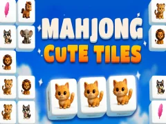 Spel Mahjong schattige tegels online