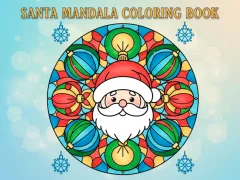 Spel Kerstman Mandala kleurboek online