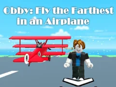 Spel Obby: Vlieg het verste in een vliegtuig online