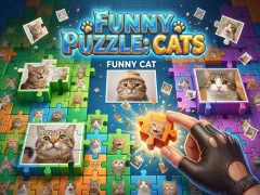 Spel Grappige puzzel: katten online