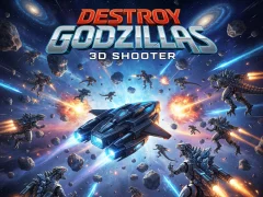Spel Vernietig Godzilla's: 3D-schieter online