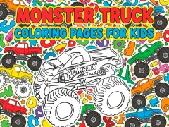 Spel Monster Truck Kleurplaten voor kinderen online