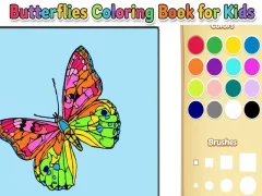 Spel Vlinders kleurboek voor kinderen online Spel Vlinders kleurboek voor kinderen online