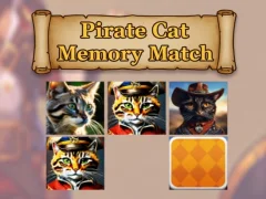 Spel Piratenkat Memory Match online Spel Piratenkat Memory Match online