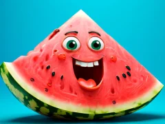Spel Fruit samenvoegen: vouw de watermeloen! online