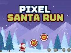 Spel Pixel Kerstman Run online
