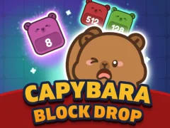 Spel Capybara -blokdruppel online
