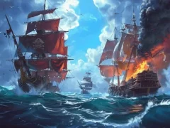 Spel Piratenschepen: bouwen en vechten online Spel Piratenschepen: bouwen en vechten online