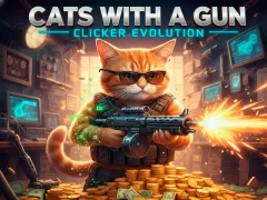 Spel Katten met een Gun Clicker-evolutie online