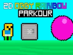Spel 2D Obby Regenboogparkour online