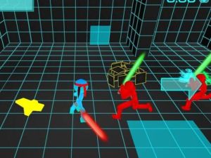 Spel Stickman Neon Sword Fighting online