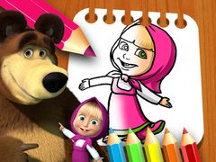 Spel Kleurboek Masha en de Beer online
