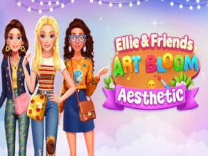 Spel Ellie en vrienden kunst bloeit esthetiek online