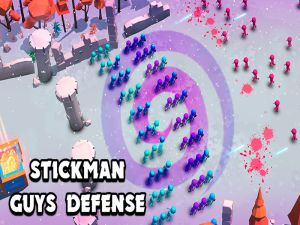 Spel Stickman Guys Defense online