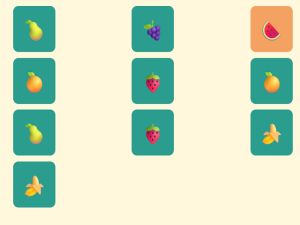 Spel Eenvoudig fruitgeheugen online