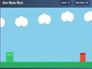 Spel Om nom run 03 online