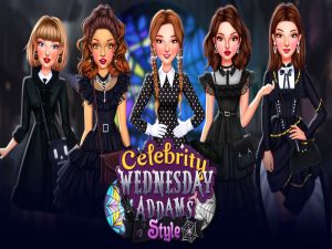 Spel Celebrity Wednesday Addams Style online