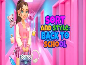 Spel Sorteren en stijl: terug naar school online