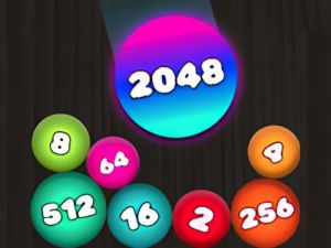 Spel 2048 Puzzel: Sluit de ballen aan online